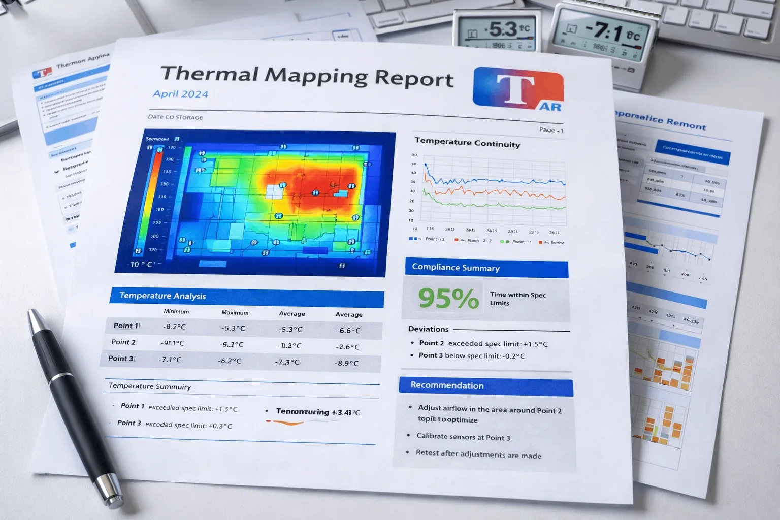 Informe detallado de mapeo térmico con heat maps, análisis de temperatura y recomendaciones